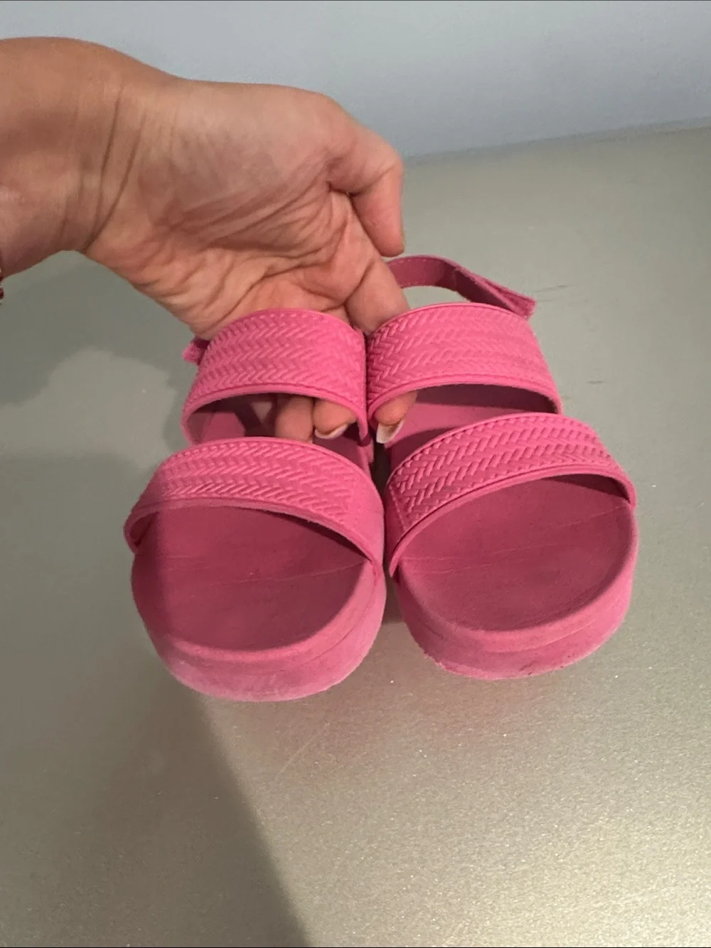 Reef Kids Pink Double-Strap Slingback Sandals